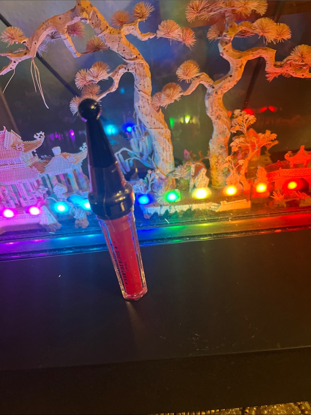 Vibrant Red Party Lip Gloss - Glossy Finish
